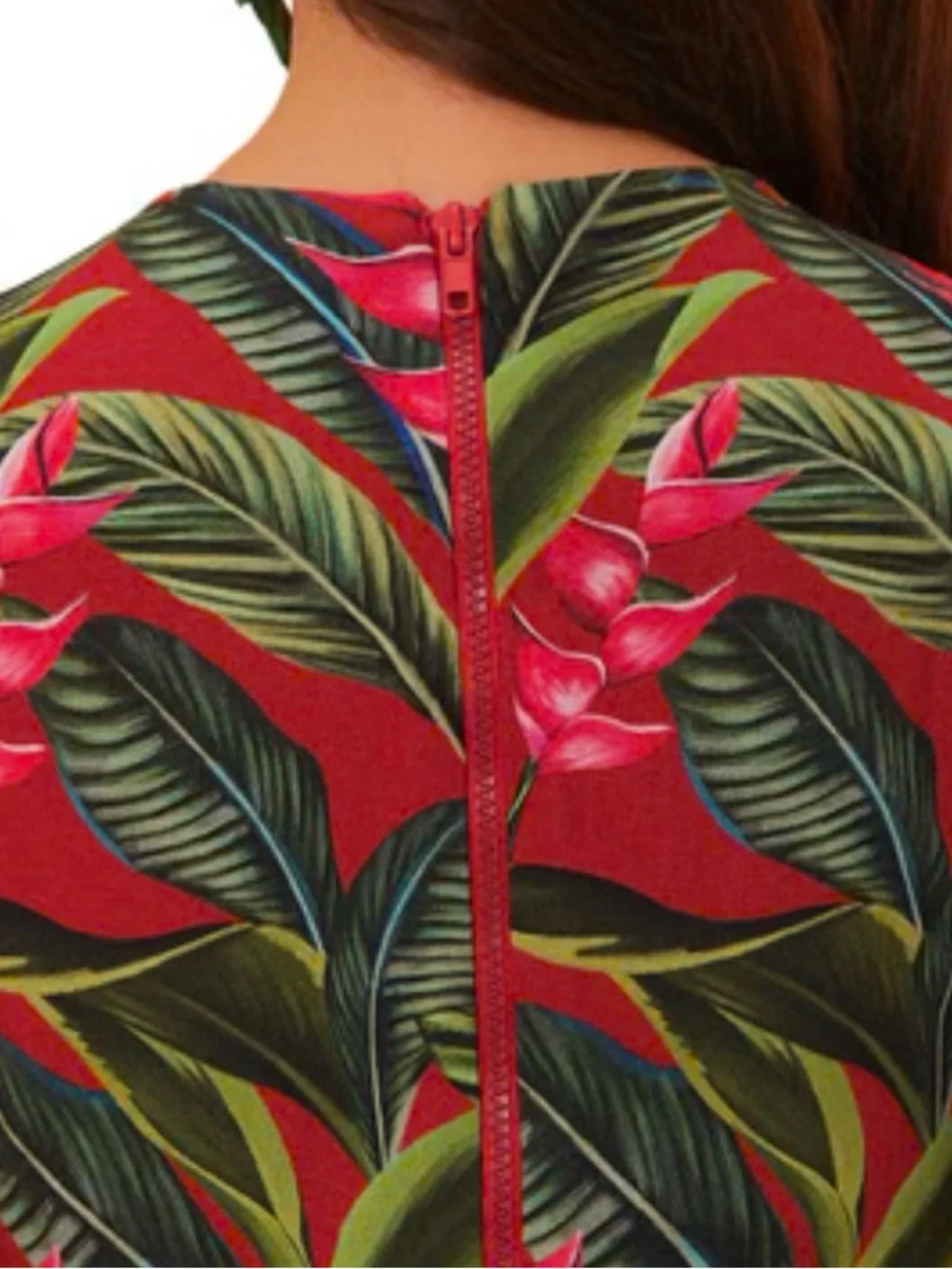 FARM Rio Tropical-Print Midi Dress 3/4 Sleeve NWT - Picture 3 of 10
